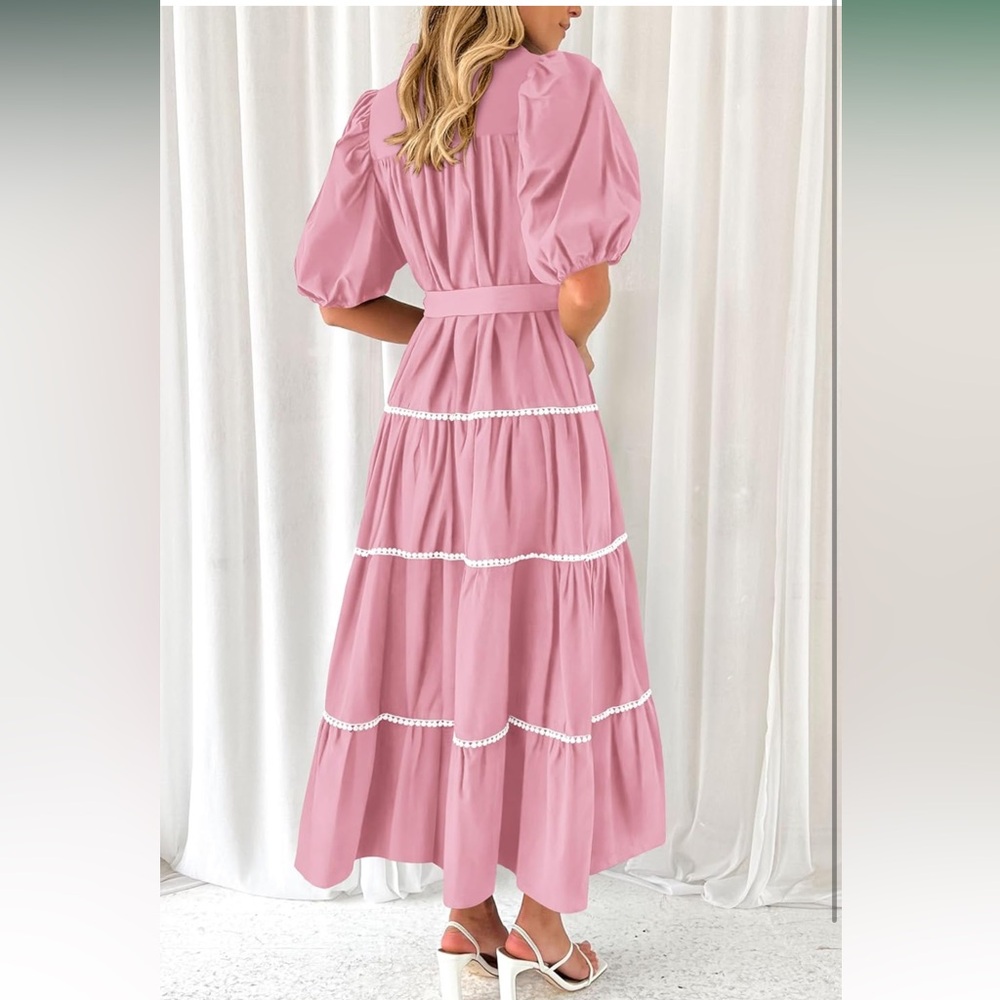 Amazon Prettygarden Button Down Tiered Puffy Slee… - image 2